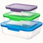 סט 3 קופסאות אחסון Nest It מבית Sistema נפחים – 600 מ’ל, 1 ליטר, 1.5 ליטר