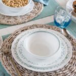 סט צלחות 12 חלקים, Country Cottage מבית Corning Corelle תוצרת ארצות הברית