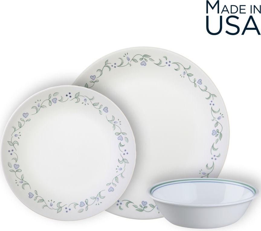 סט 18 חלקים מנה ראשונה, Country Cottage מבית Corning Corelle תוצרת ארצות הברית