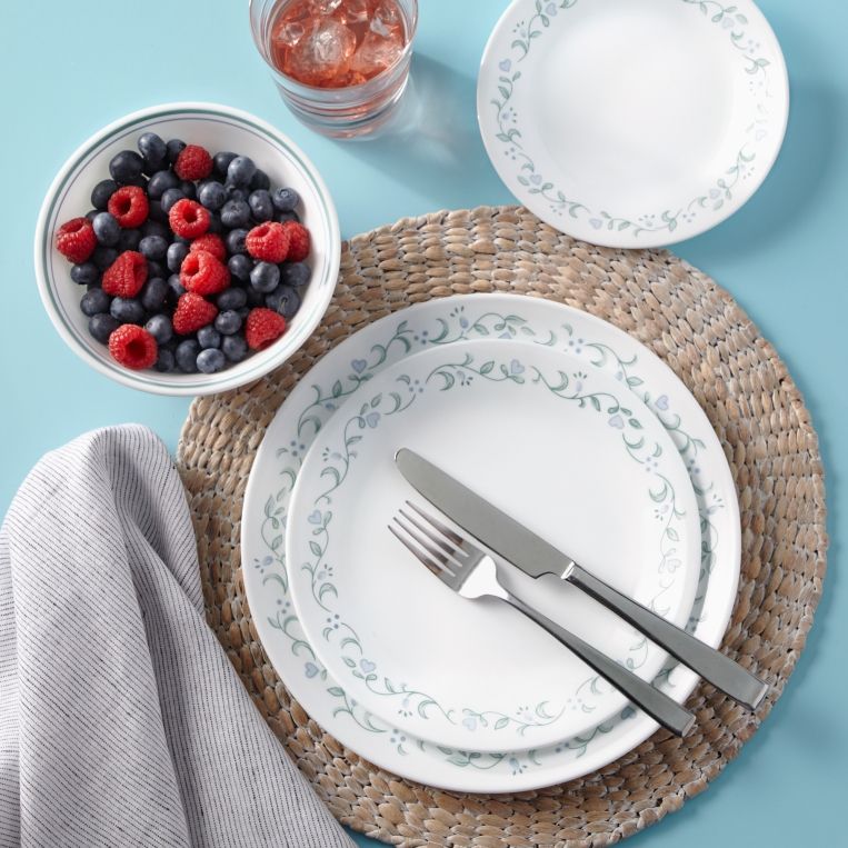 סט 18 חלקים מנה ראשונה, Country Cottage מבית Corning Corelle תוצרת ארצות הברית