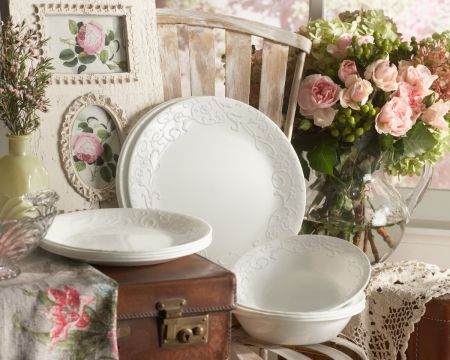צלחת עוגה 17 ס"מ, Portofino     מבית Corning Corelle תוצרת ארצות הברית