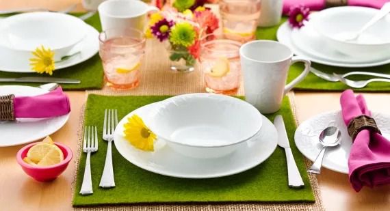 סט 12 חלקים, Bella Faenza מבית Corning Corelle תוצרת ארצות הברית
