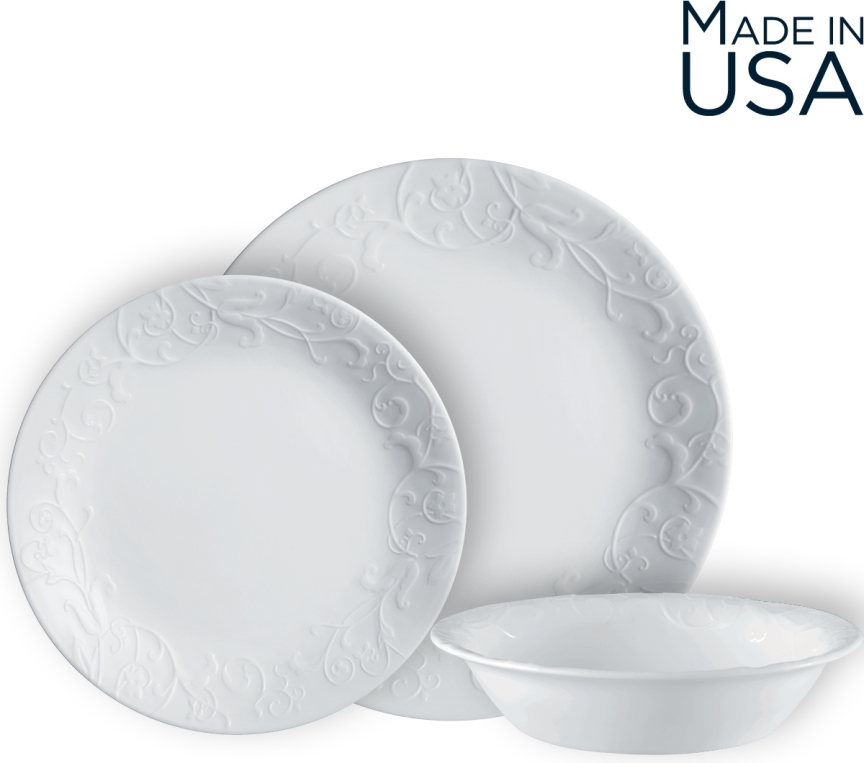 סט 18 חלקים, Bella Faenza  מבית Corning Corelle תוצרת ארצות הברית