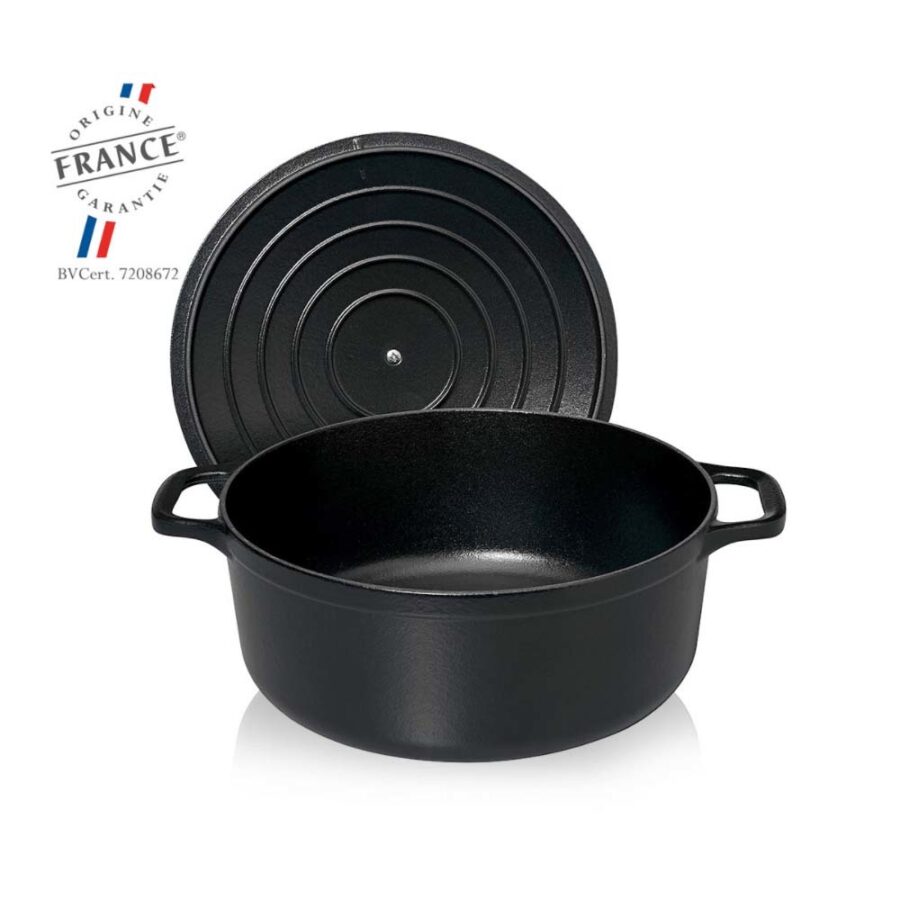 סיר 20 ס"מ 2.5 ליטר שחור מבית CHASSEUR
