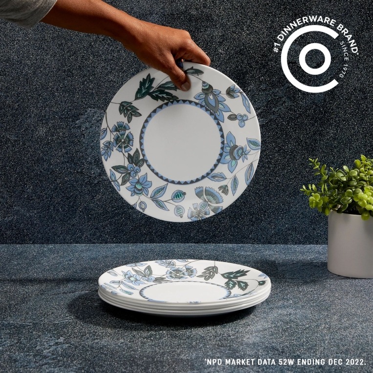 צלחת מנה ראשונה .21.5 ס"מ, Veranda  מבית Corning Corelle תוצרת ארצות הברית