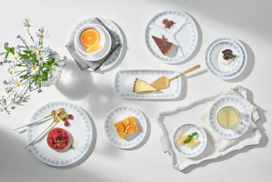 צלחת מנה עיקרית 26 ס"מ, Patchwork מבית Corning Corelle תוצרת ארצות הברית