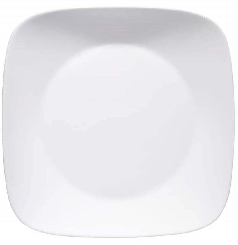 צלחת מנה ראשונה 23 ס”מ, Pure White קורנינג, תוצרת ארה”ב