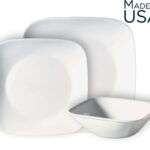 סט 12 חלקים, Pure White  מבית Corning Corelle תוצרת ארצות הברית