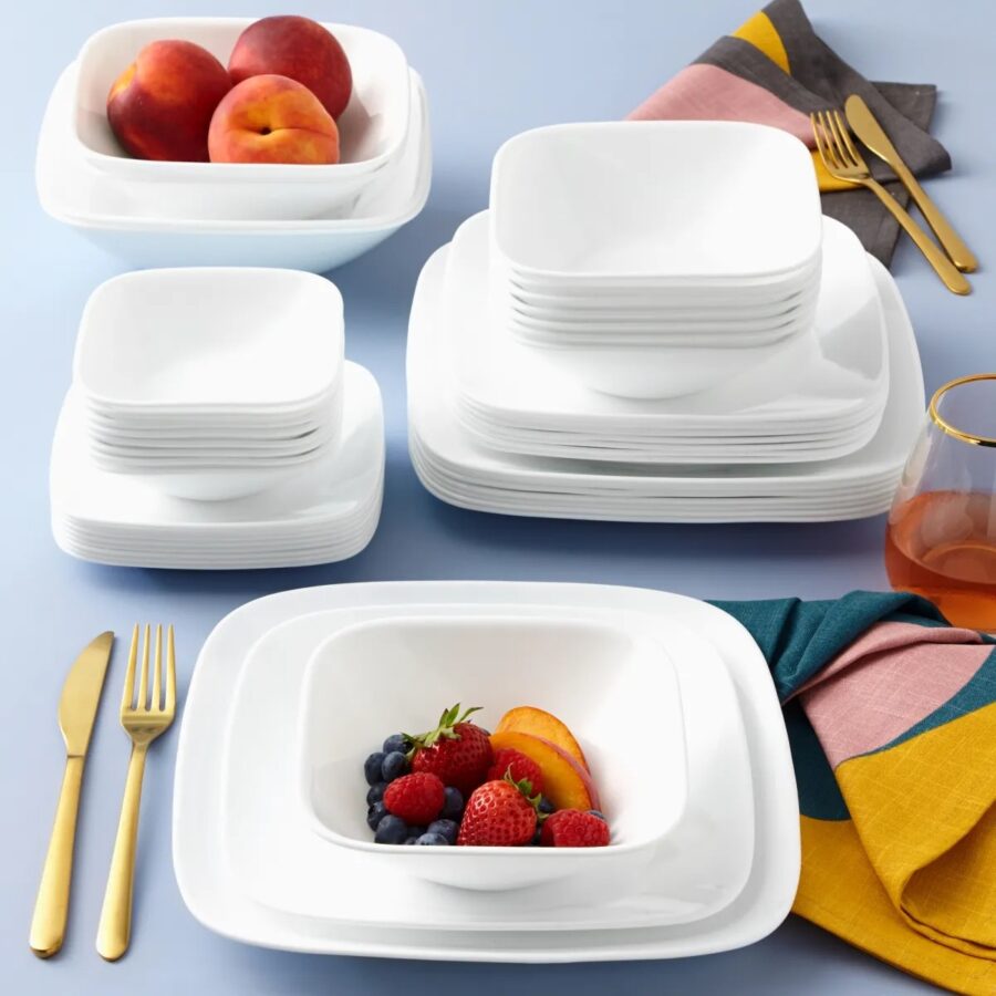 לפתנית 296 מ"ל, Pure White  מבית Corning Corelle תוצרת ארצות הברית