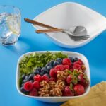 קערת סלט מרובעת 1 ל', Pure White מבית Corning Corelle תוצרת ארצות הברית