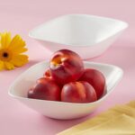 קערת סלט מרובעת 1 ל', Pure White מבית Corning Corelle תוצרת ארצות הברית