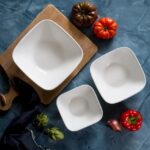 קערת סלט מרובעת 1.4 ל', Pure White  מבית Corning Corelle תוצרת ארצות הברית