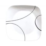 צלחת מנה ראשונה 23 ס"מ, Simple Lines מבית Corning Corelle תוצרת ארצות הברית