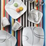 צלחת מנה ראשונה 23 ס"מ, Simple Lines מבית Corning Corelle תוצרת ארצות הברית