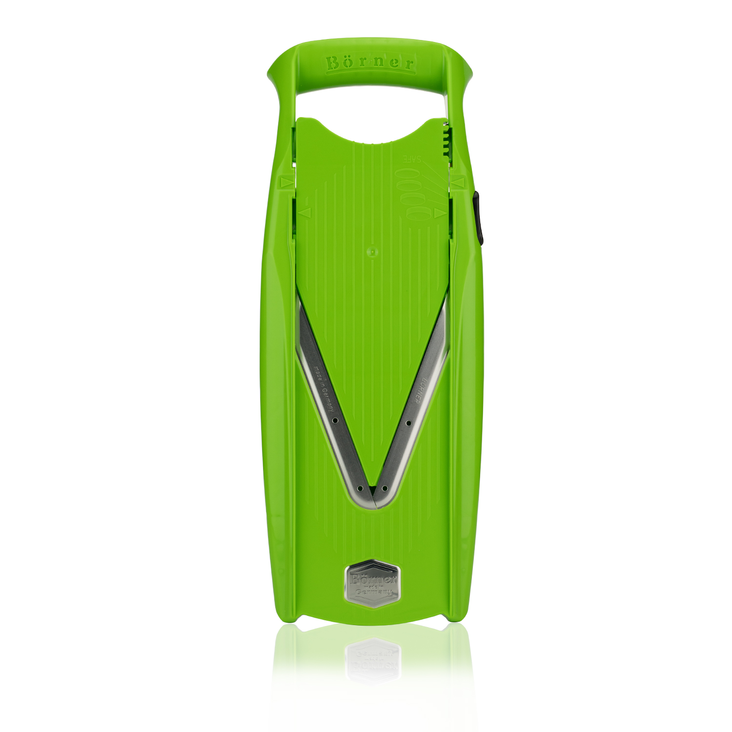 המנדולינה המקורית V5 Borner ירוקה תוצרת גרמניה מגיע עם 5 סכינים