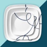 צלחת מנה ראשונה 23 ס"מ, Lia Square  מבית Corning Corelle תוצרת ארצות הברית