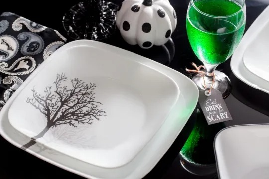 צלחת מנה ראשונה 23 ס"מ, Timber Shadows  מבית Corning Corelle תוצרת ארצות הברית