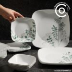 צלחת עוגה מרובעת 17 ס"מ, Amalie מבית Corning Corelle תוצרת ארצות הברית