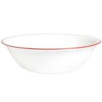קערת סלט גדולה 2 ליטר פס אדום  מבית Corning Corelle תוצרת ארצות הברית