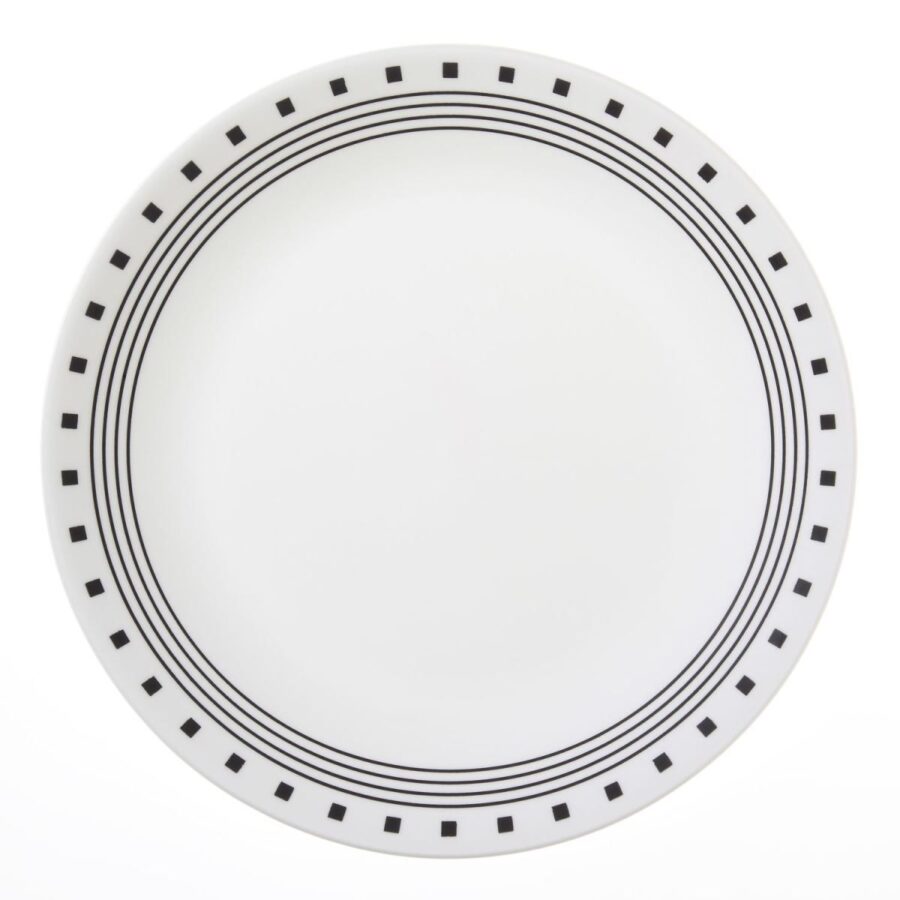 צלחת מנה עיקרית 26 ס"מ, City Block  מבית Corning Corelle תוצרת ארצות הברית