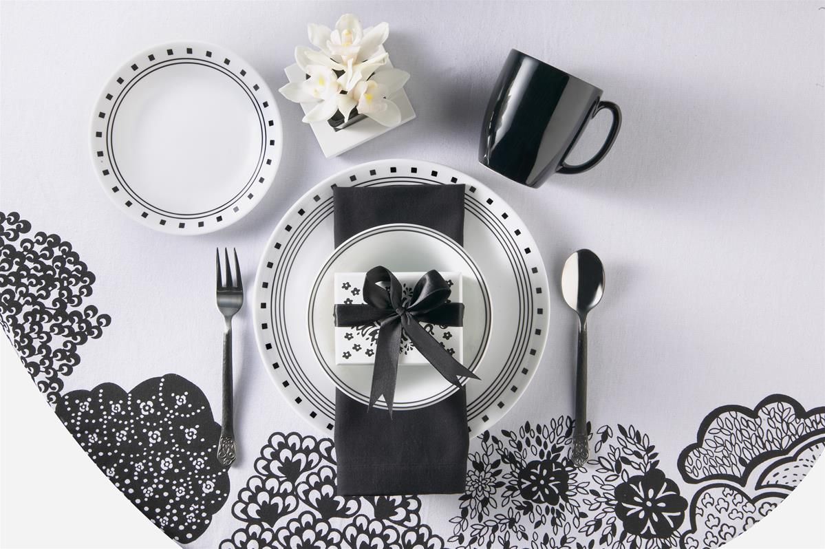 צלחת מנה עיקרית 26 ס"מ, City Block  מבית Corning Corelle תוצרת ארצות הברית