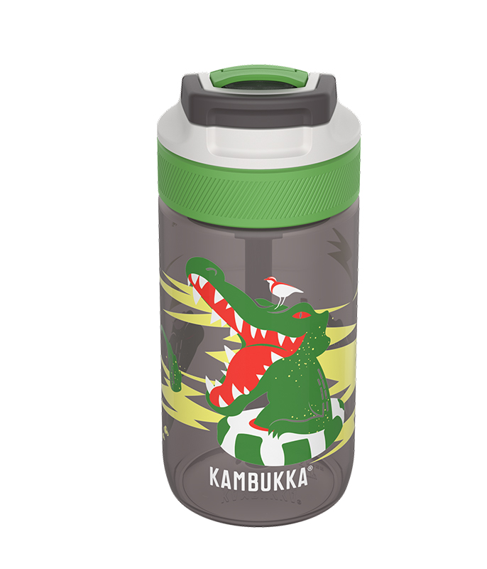 בקבוק שתיה ילדים 400 מ”ל LAGOON Crazy Crocodileמבית KAMBUKKA +מדבקת שם מעוצבת מתנה