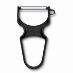 קולפן Rapid שחור – להב חלק תוצרת שוויץ-Victorinox