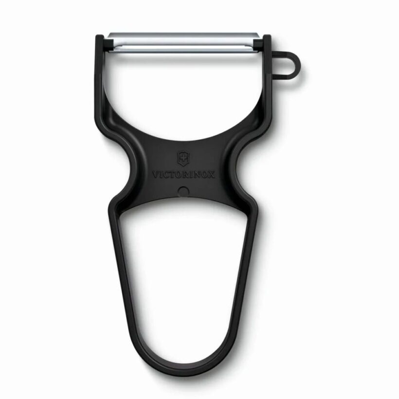 קולפן Rapid שחור – להב חלק תוצרת שוויץ-Victorinox