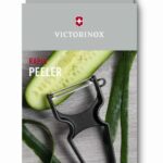 קולפן Rapid שחור – להב חלק תוצרת שוויץ-Victorinox