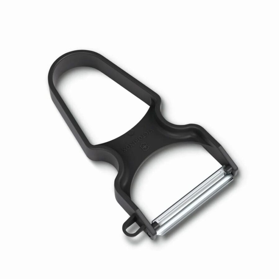 קולפן Rapid שחור – להב חלק תוצרת שוויץ-Victorinox