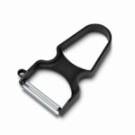 קולפן Rapid שחור – להב חלק תוצרת שוויץ-Victorinox