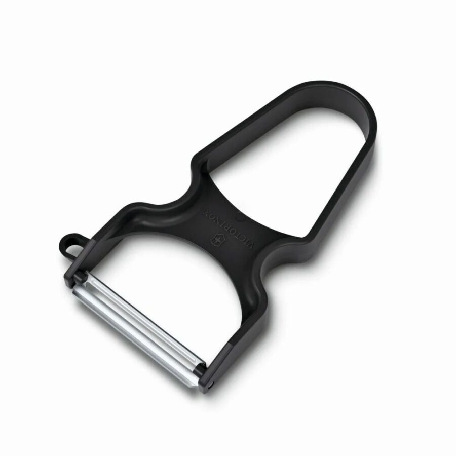 קולפן Rapid שחור – להב חלק תוצרת שוויץ-Victorinox