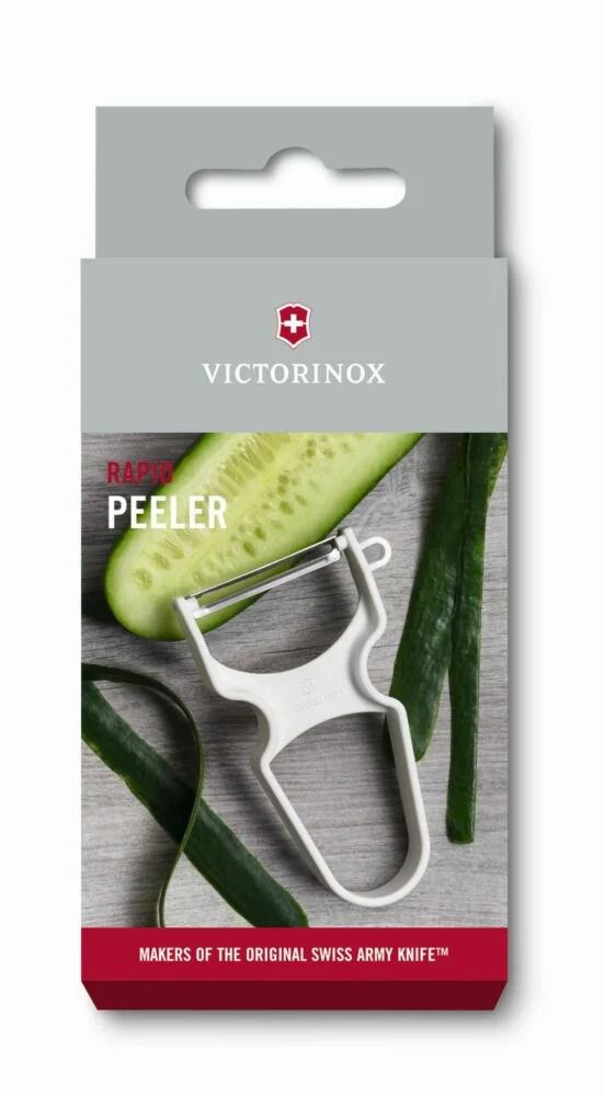 קולפן Rapid לבן – להב חלק תוצרת שוויץ-Victorinox