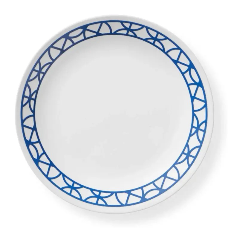 צלחת מנה ראשונה 21.5 ס”מ, Cobalt Circles מבית Corning Corelle תוצרת ארצות הברית