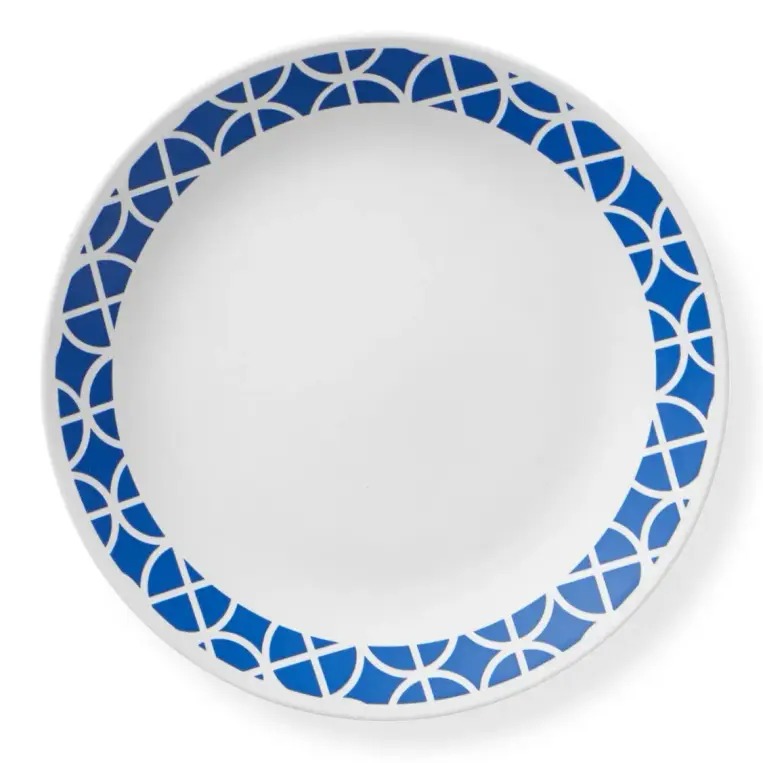 צלחת מנה עיקרית 26 ס"מ, Cobalt Circles מבית Corning Corelle תוצרת ארצות הברית