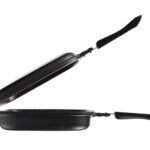 מחבת גריל כפולה ומתפרקת 32 ס"מ BLACK MARBLE מבית Food Appeal