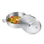 סוטאז' יציקת נירוסטה PLY3 מכסה נירוסטה 28 ס"מ 4 ליטר ENIGMA מבית Food appeal