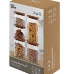 סט 5 קופסאות אחסון זכוכית Seal It מבית FOODAPPEAL