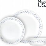 סט 18 חלקים, Lilac Blush     מבית Corning Corelle תוצרת ארצות הברית