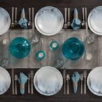 סט 12 חלקים, Tranquil Reflection מבית Corning Corelle תוצרת ארצות הברית
