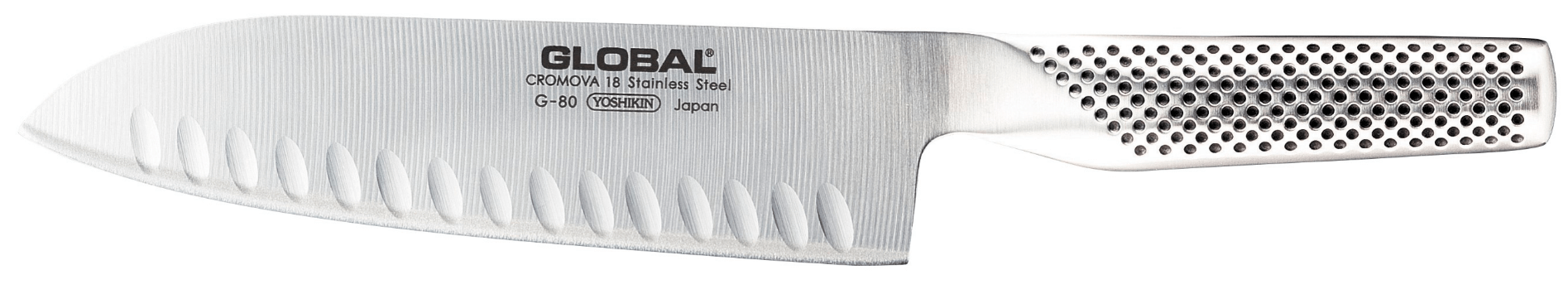סכין סנטוקו  חריצים 18 ס”מ GLOBAL