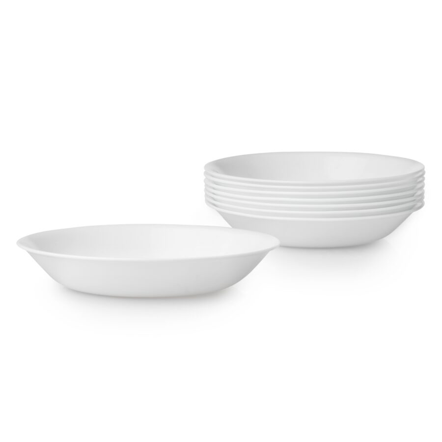 צלחת פסטה 591 מ"ל, Winter Frost White  מבית Corning Corelle תוצרת ארצות הברית