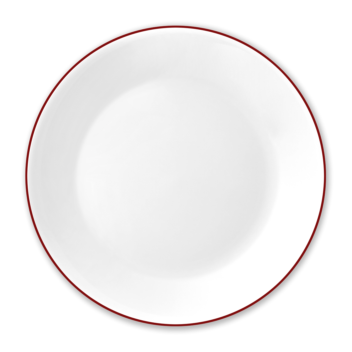 צלחת  מנה עיקרית 26 ס”מ, פס אדום     מבית Corning Corelle תוצרת ארצות הברית