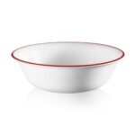 סט צלחות 12 חלקים, Crimson Trelis מבית Corning Corelle תוצרת ארצות הברית