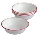 בול למרק 532 מ"ל, פס אדום מבית Corning Corelle תוצרת ארצות הברית