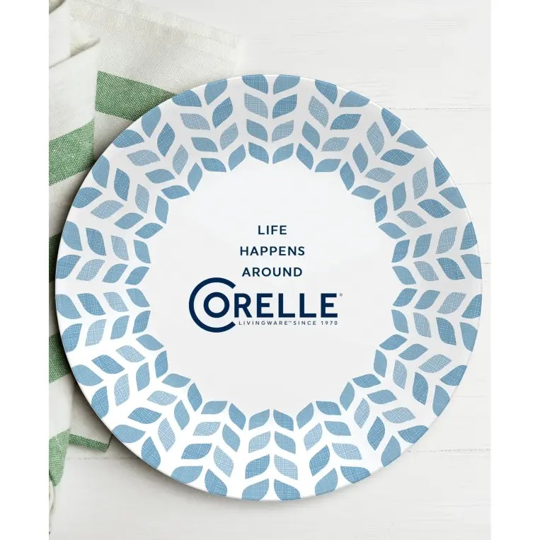 סט צלחות 18 חלקים, Northern Pines מבית Corning Corelle תוצרת ארצות הברית