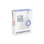 30 שקיות מסוג B, לפח 6 ל' simplehuman