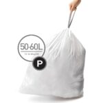 60 שקיות מסוג P, לפח 50-60 לSimplehuman