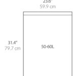 60 שקיות מסוג P, לפח 50-60 לSimplehuman