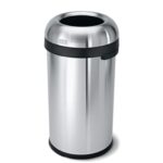 פח פתוח עגול, נירוסטה 60 ל'-simplehuman